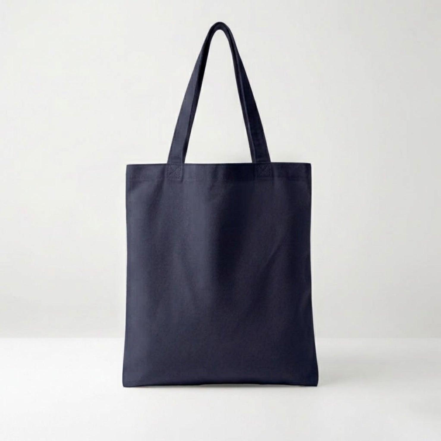 Tote Bag with name/initial — Dark Blue