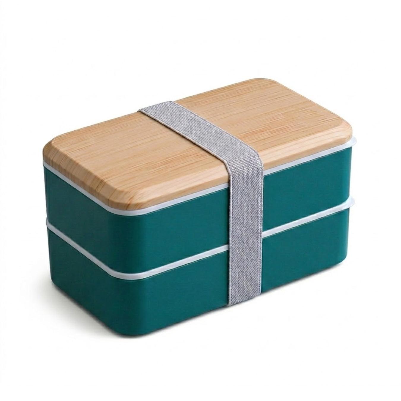 Bento box — Green(Brown Lid)