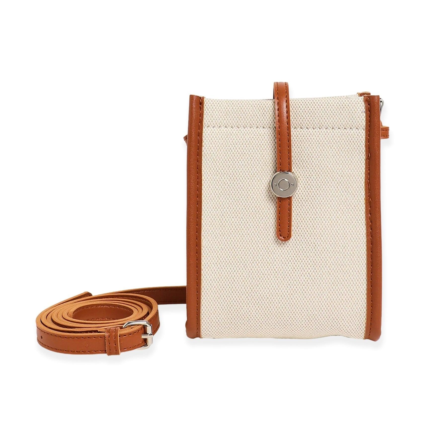 Vintage Canvas Sling Bag — Tawny Brown