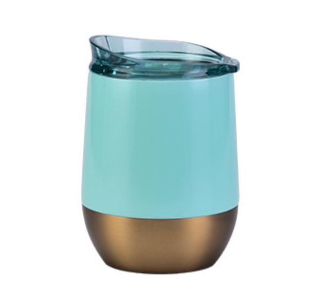 Stainless Steel Thermal Coffee Mug cups with Lid — Mint Green