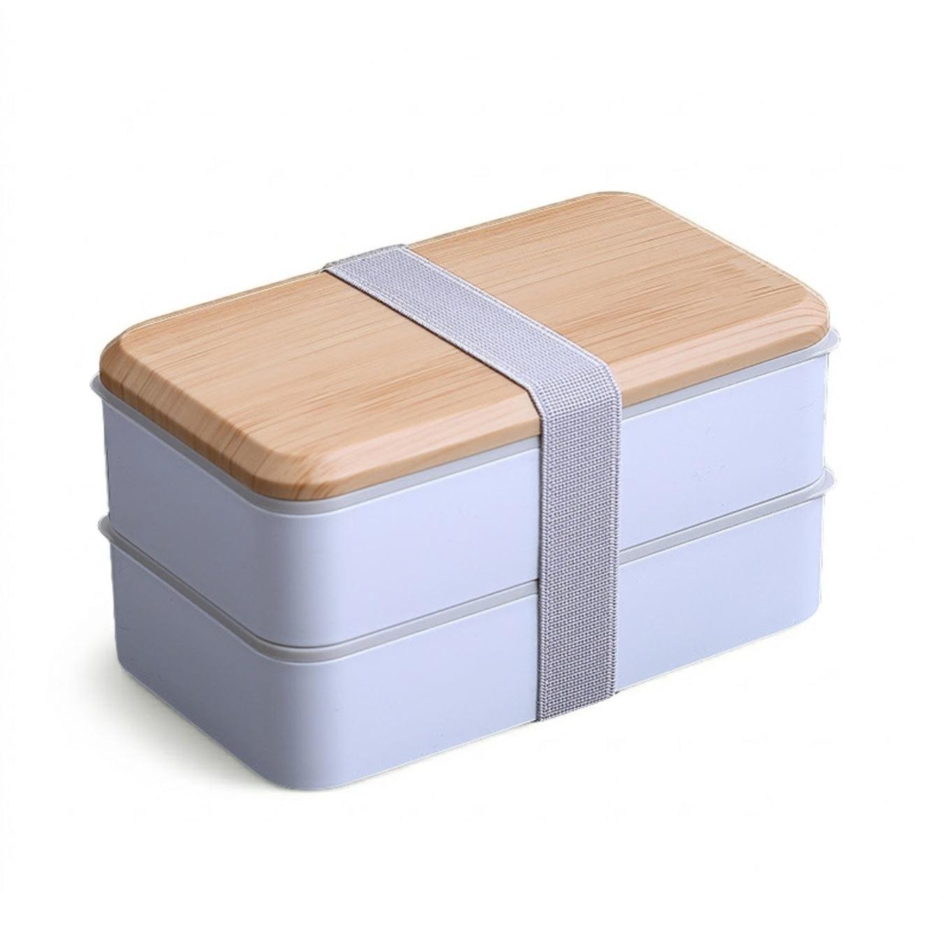 Bento box — White(Brown Lid)
