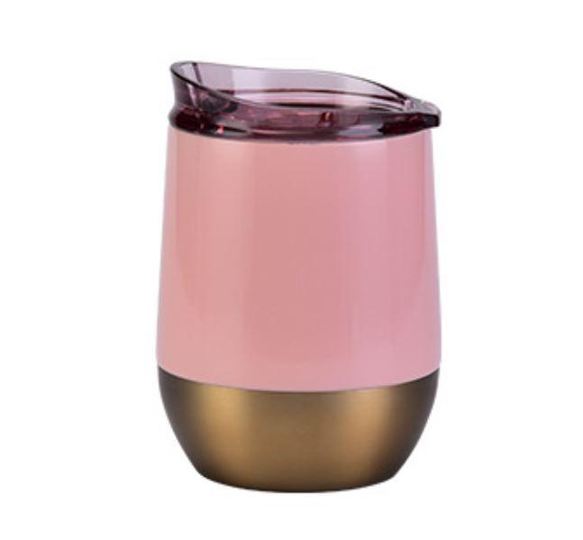 Stainless Steel Thermal Coffee Mug cups with Lid — Sakura Pink