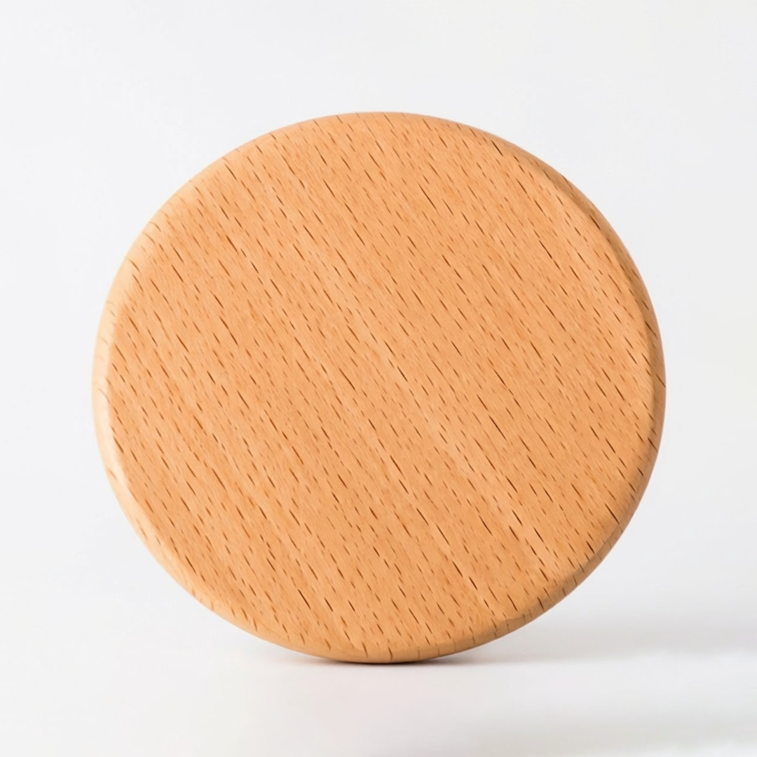 Maple Wood Coaster 8.5CM - Round Flat
