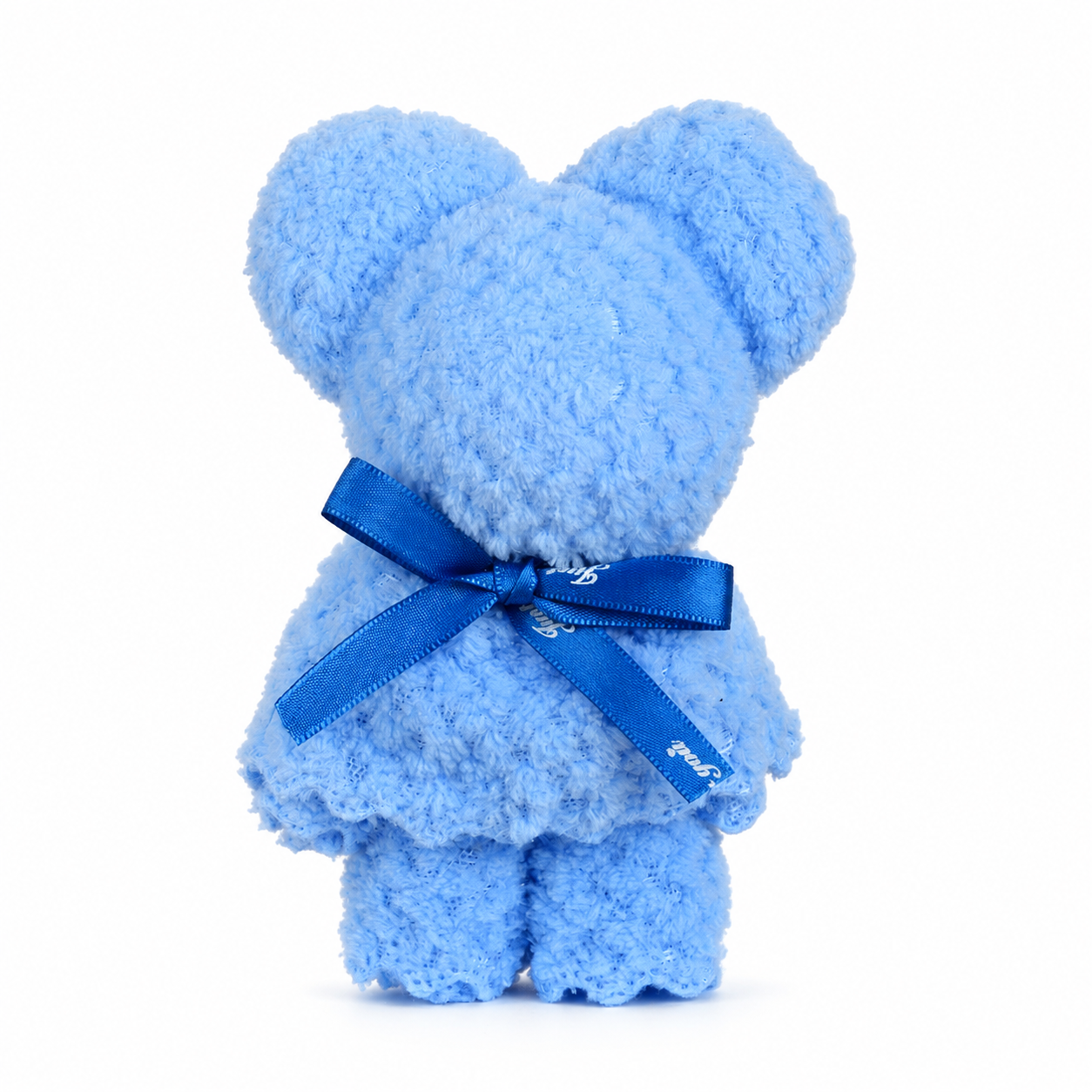 Hand Towel - Teddy Bear Shape 30x30cm - Blue