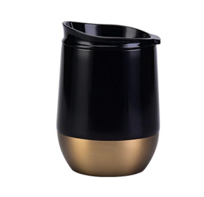 Stainless Steel Thermal Coffee Mug cups with Lid — Mystic Black