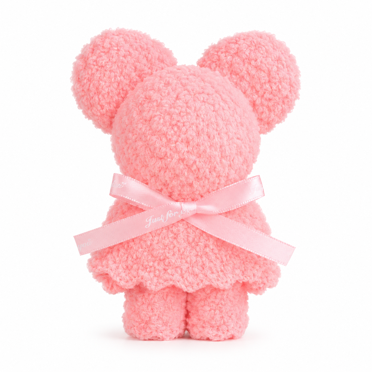 Hand Towel - Teddy Bear Shape 30x30cm - Pink