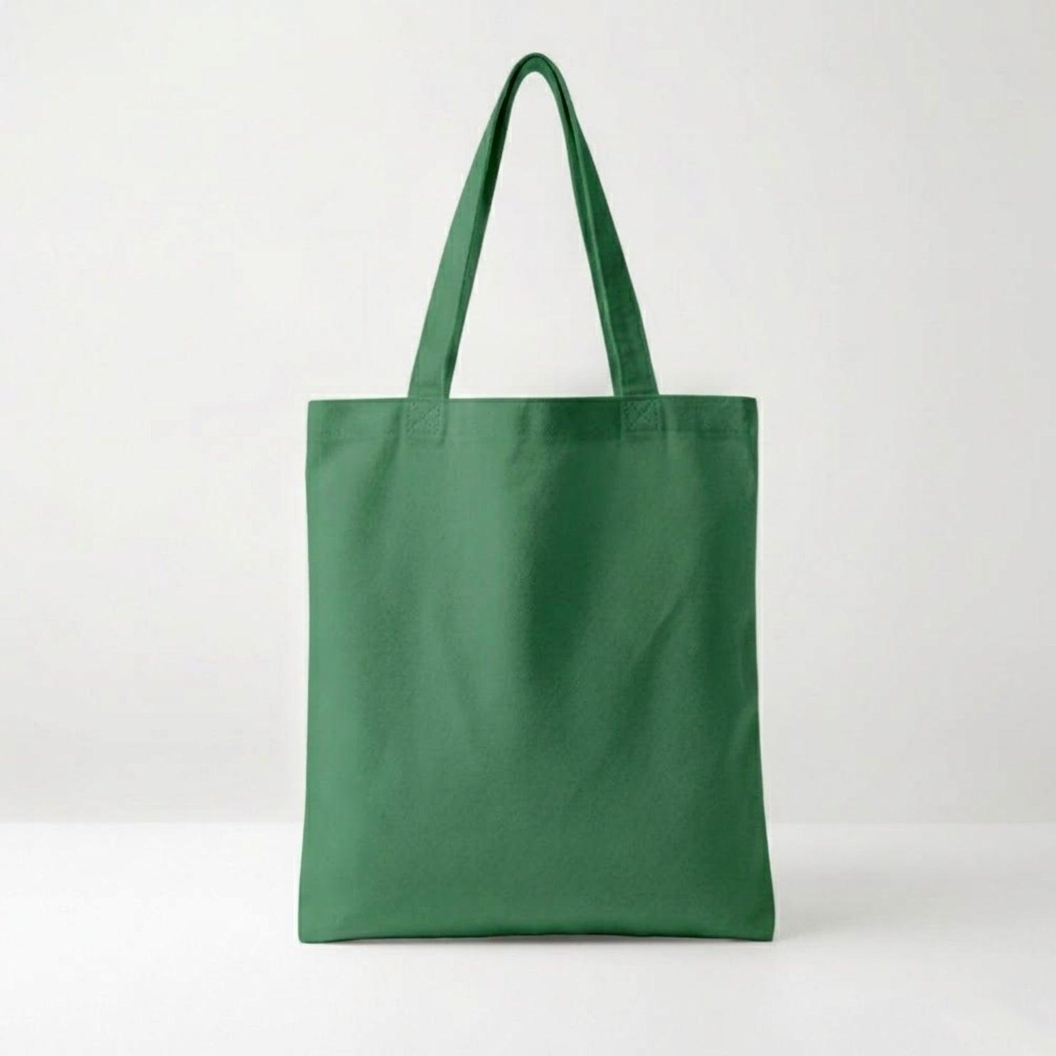 Tote Bag with name/initial — Basil Green