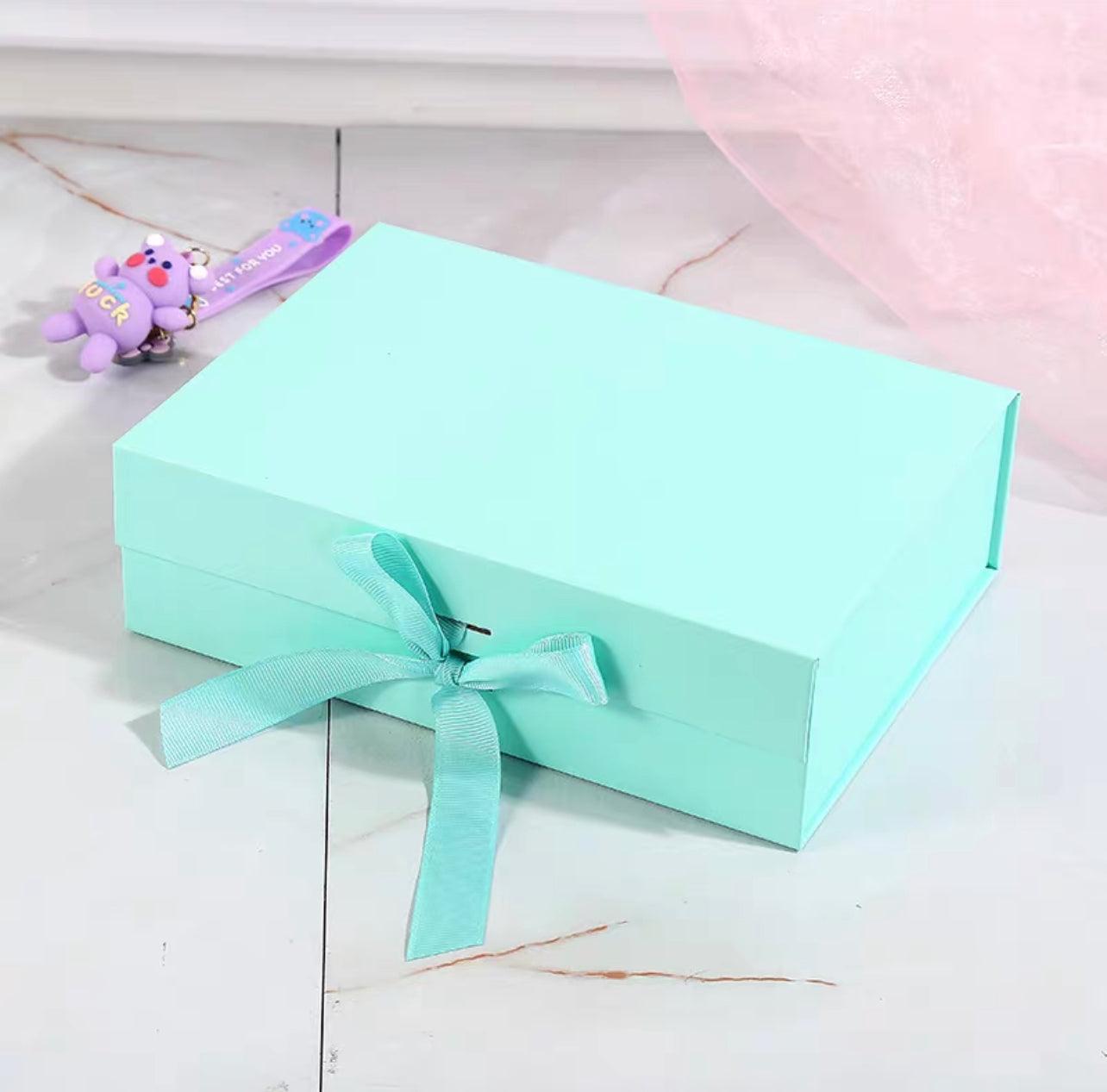 Premium Magnetic Gift Box | Ribbon Gift Box — Tiffany Green