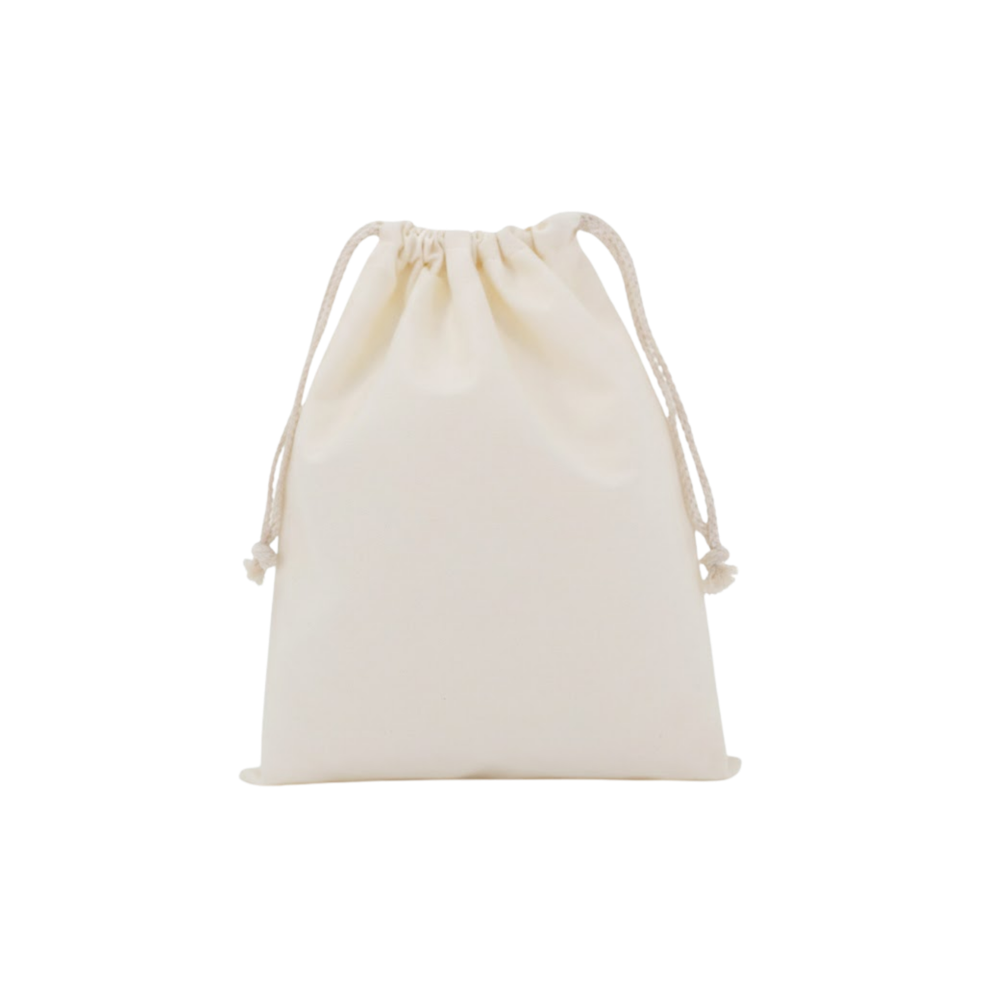 13x16CM Canvas Pouch Gift Bag — Rice White