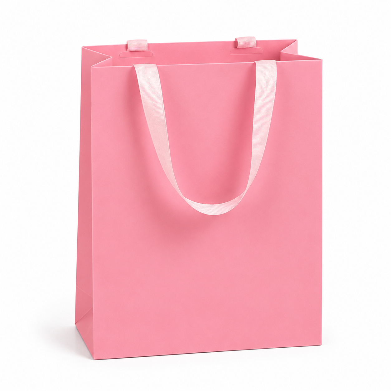 Pink Simple Vertical Paperbag L Size: 30cm x 12cm x 39.5cm